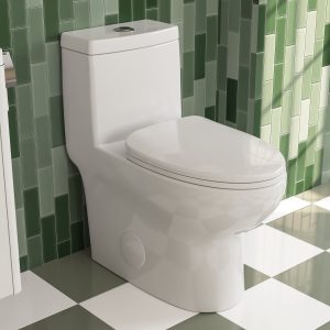 DeerValley DV-1F026R One-piece Toilets Elongated Comfort Skirted Dual Flush Soft-Close Seat