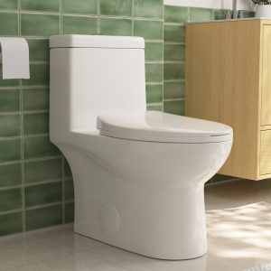 DeerValley DV-1F52816 One-piece Toilets Space-Saving Round Bowl Quiet Soft-Close