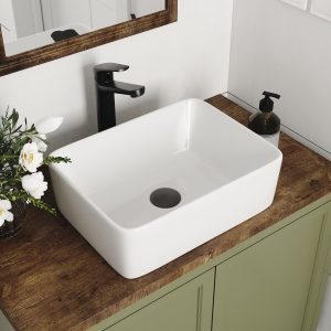 DeerValley DV-1V0048 Vessel Sinks Modern Glossy Finish Seamless Ceramic Easy Clean