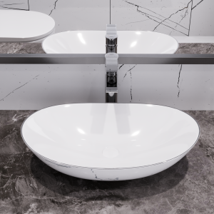 DeerValley DV-1V0179 Vessel Sink, Non-Porous & Scratch-Resistant
