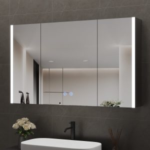 DeerValley DV-1VM0239 LED Medicine Cabinets Bluetooth Anti-Fog Dimmable
