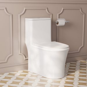 DeerValley DV-1F0249 One Piece Toilet Dual Flush Soft Close Skirted Easy Clean
